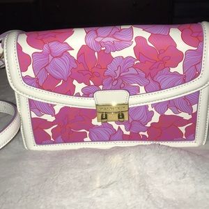 Vera Bradley floral leather crossbody